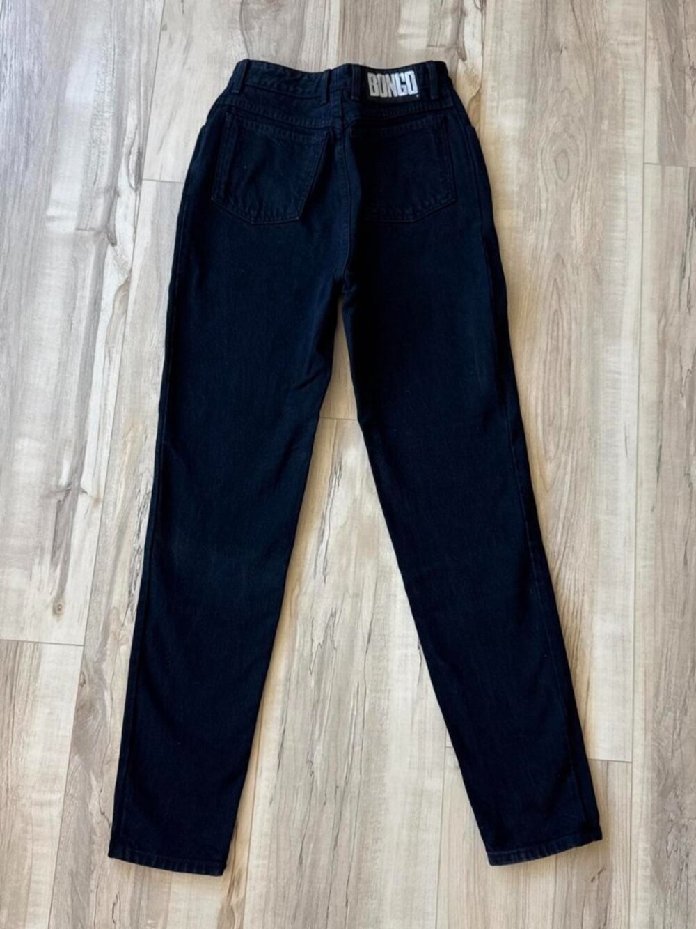 Vintage BONGO Black denim jeans with a relaxed fit